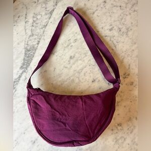 Uniqlo Purple Crescent Round Shoulder Bag